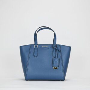 Michael Kors Taryn Small Leather Convertible Crossbody Bag, Dk Chambray